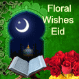 Floral Wishes On Eid ul-Fitr.