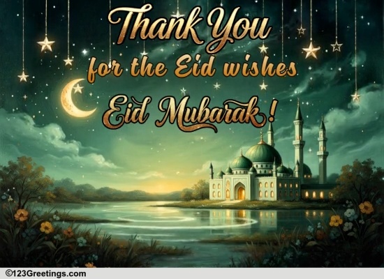 Send Thank You For Eid Wishes