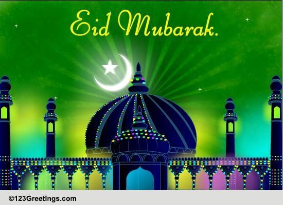 Wish Eid Mubarak. Free Spirit of Eid eCards, Greeting Cards | 123 Greetings