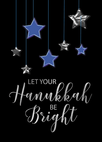 Hanukkah Blue Shining Stars...