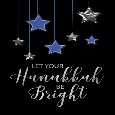 Hanukkah Blue Shining Stars...