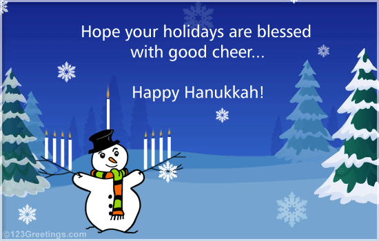Hanukkah Holiday Blessings...