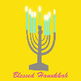 Blessed Hanukkah Yellow.