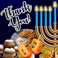 Hanukkah Thank You Card.