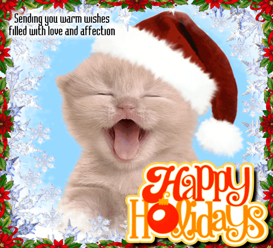 A Cute Happy Holiday Ecard.