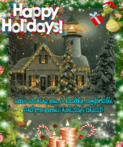 A Happy Holiday Greetings Ecard.