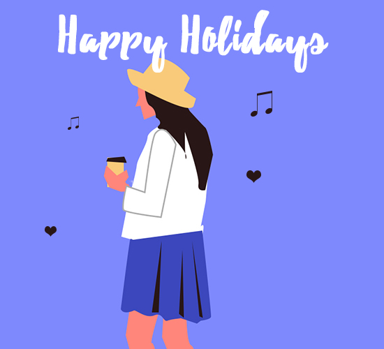 Happy Holidays Coffee Girl.