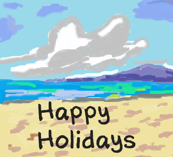 Happy Holidays Beach...