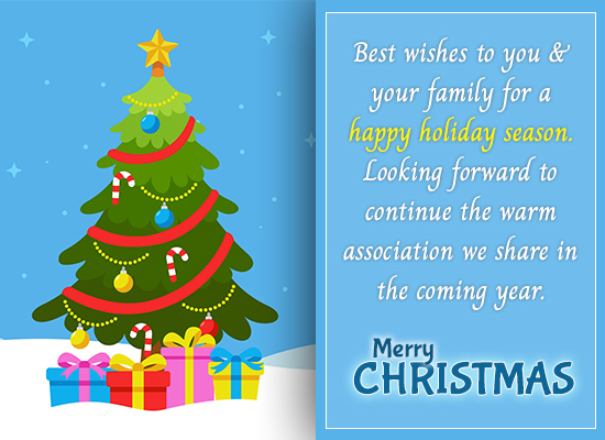 Best Wishes To You And Your Family...