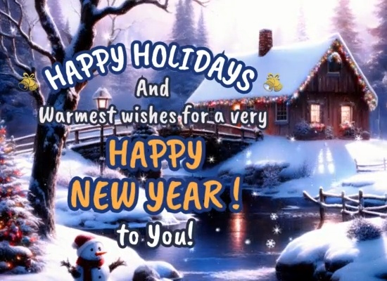 Happy Holidays And Warmest New  Year.