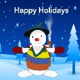 Snowman Holiday Card.