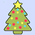 Bright Happy Holidays Christmas Tree.