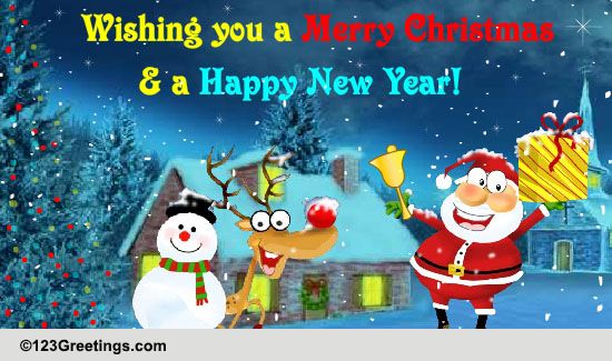 Wish You A Merry Christmas... Free Holiday Thank You eCards | 123 Greetings