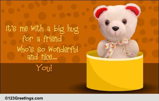 Hug For A Friend... Free International Hug Day eCards, Greeting Cards ...