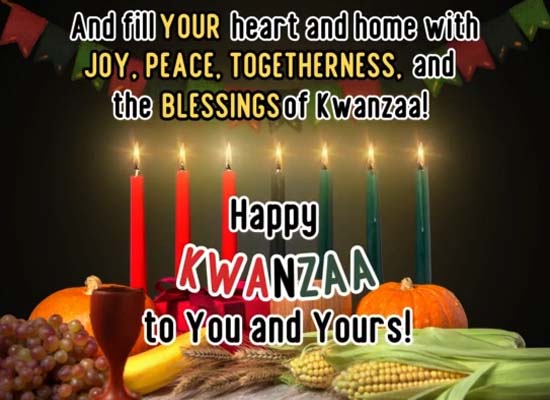 Lighting The Kinara, Kwanzaa Wishes.