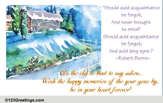 Auld Lang Syne.