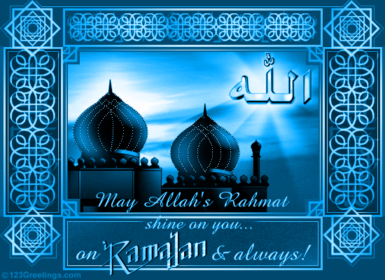 May Allah's Rahmat Shine On You...