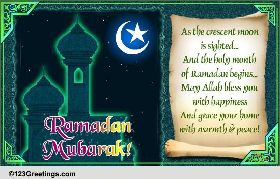 Warm Wishes This Ramadan...