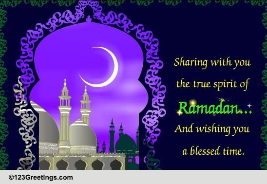 Allah's Blessings And Love. Free Spirit of Ramadan eCards | 123 Greetings