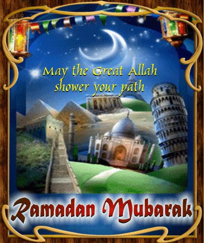 Ramadan Mubarak Ecard Just For You.