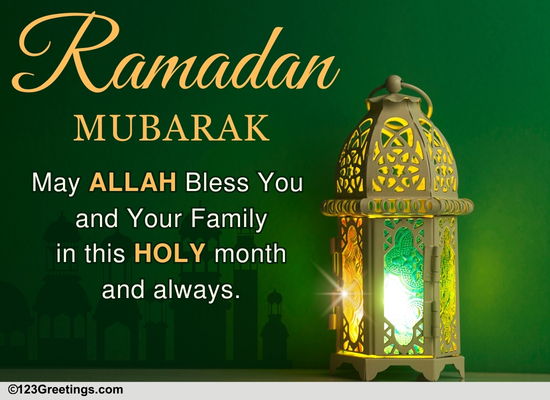 Say Ramadan Mubarak With This Card