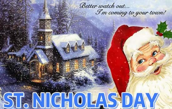 A St. Nicholas Message Card For You. Free St. Nicholas Day eCards | 123 ...