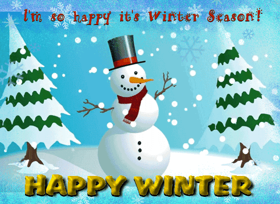 I’m Happy It’s Winter Season!