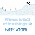 Winter And Fun Card.