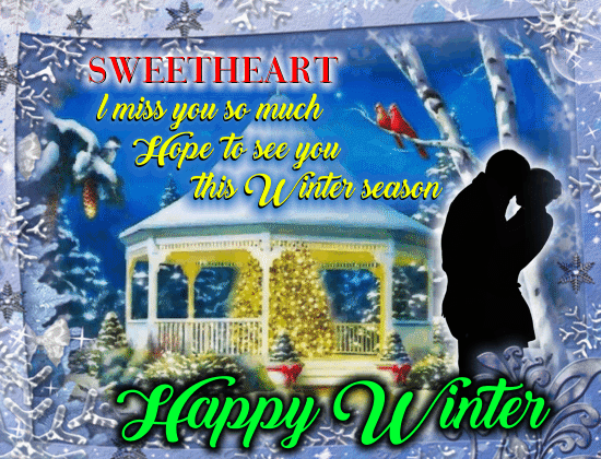 My Romantic Winter Card For You.