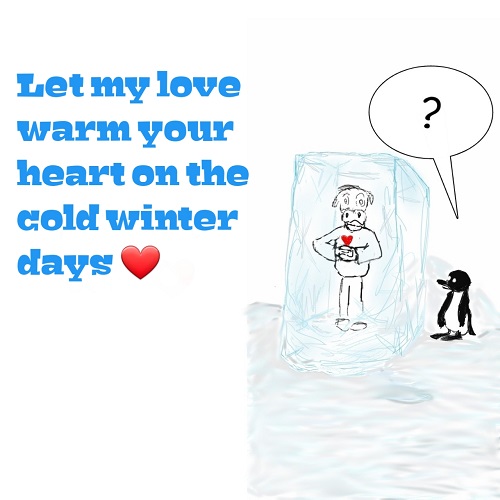 Winter Love Card.