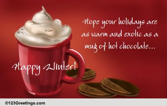 Winter And Hot Chocolate...