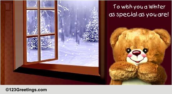 A Warm Bear Hug On Winter. Free Specials eCards, Greeting Cards | 123 ...