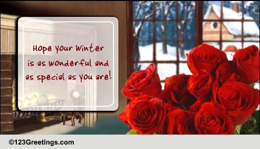Winter Roses For Someone Special.