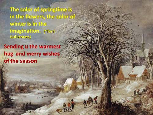 Warm Wishes For The Season Of Winter.