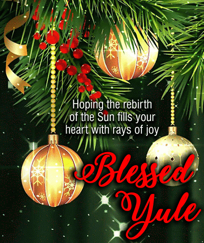 A Blessed Yule To You.