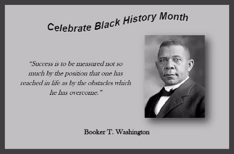 Black History - Booker T. Washington.