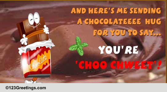 Chocolate Mint Day Hugs & Wishes.