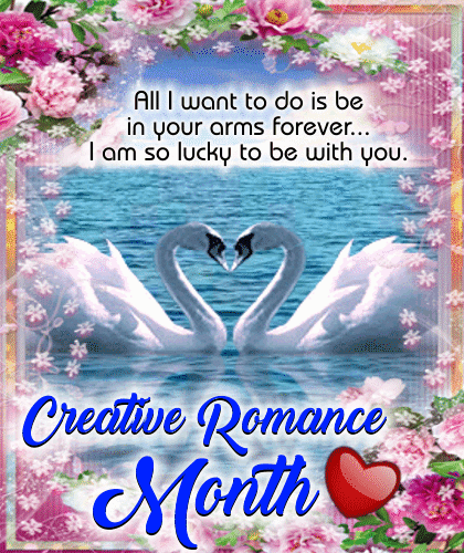 A Romantic Love Romance Month Ecard.