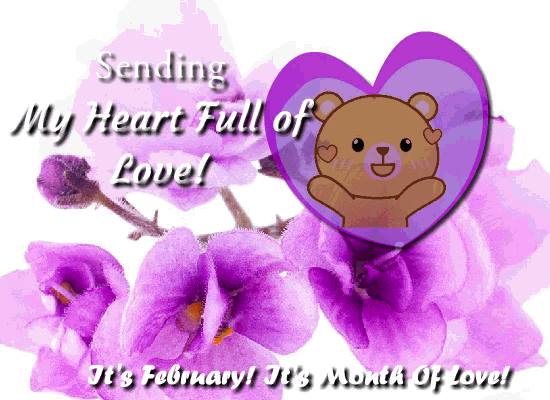 Violets With Heart Full Of Love!