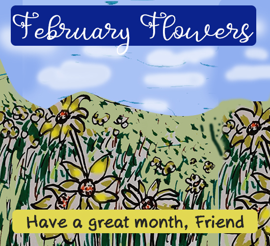 February Flowers, Yellow Flowers.