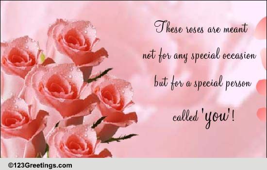 You Are Special! Free February Flowers eCards, Greeting Cards | 123 ...