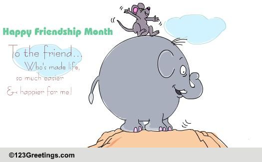 Send Sweet Friendship Month Wishes!