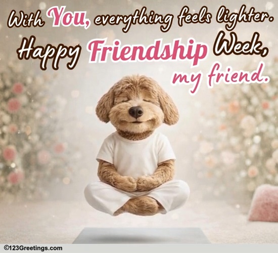 Cute Friendship Ecard For Dear Friends Free Intl. Friendship Week ...