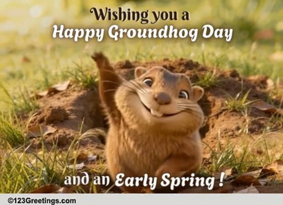Send Happy Groundhog Day Wishes