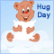 Cute Romantic Hug Day Wish.