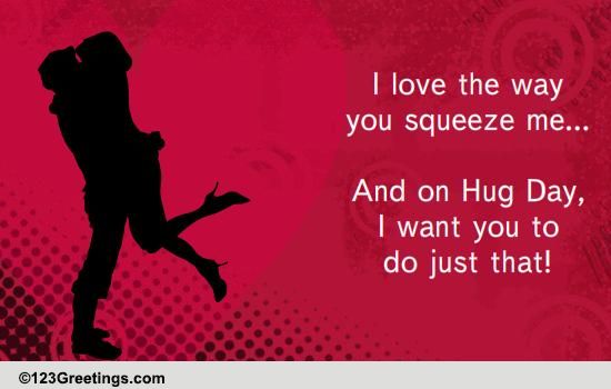 Romantic Hug Day Wishes..