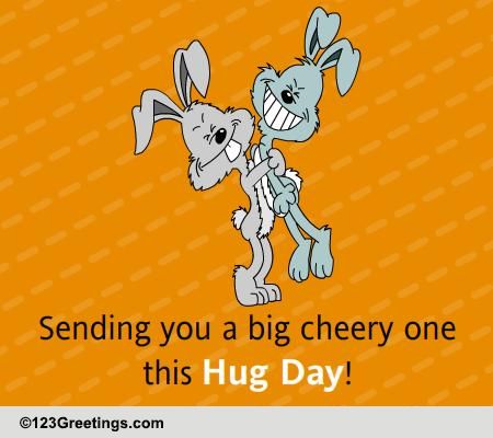 Friendly Hugs On Hug Day... Free Hug Day eCards, Greeting Cards | 123 ...