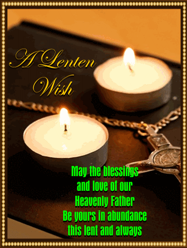 A Lenten Wish.
