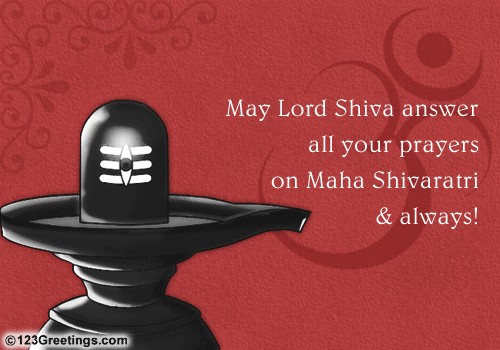 Warm Greetings On Maha Shivaratri...