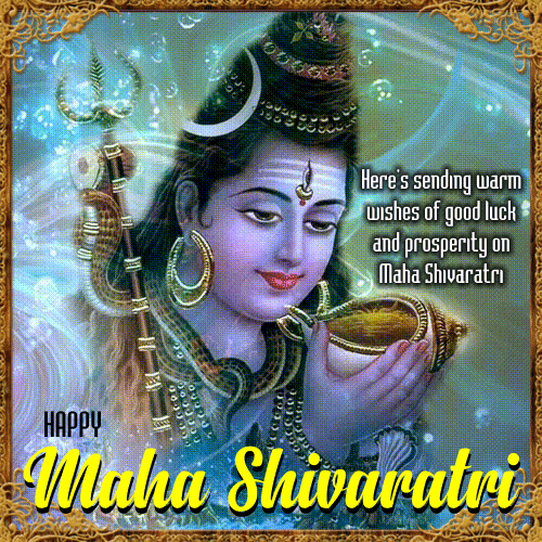 Warm Blessings On Maha Shivaratri. Free Maha Shivaratri eCards 123